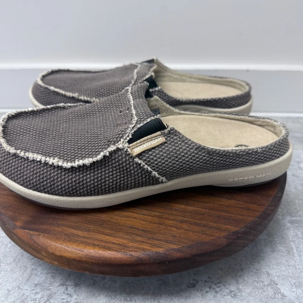 Geckoman Relaxed Fit Men's Slip-On‎ Loafers in Taupe 8.5 - New w/o Box